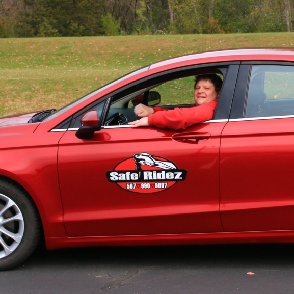 Pete, owner of Safe Ridez in Ford Fusion. Safe Ridez Car
